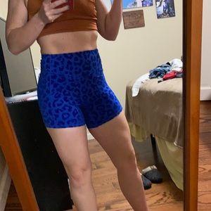 Blue Velvet Athletic Shorts